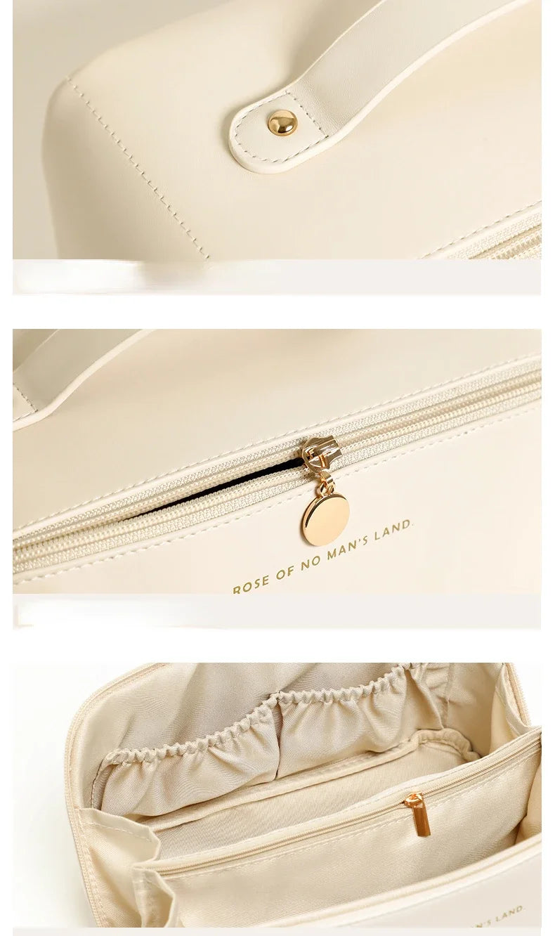 PU Leather Portable Travel Toiletry Bag