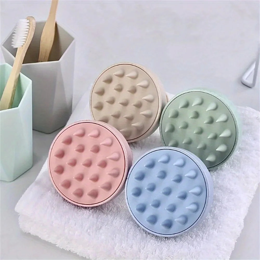Silicone Shampoo Brush Body Massage Brush Bath Shower Brush