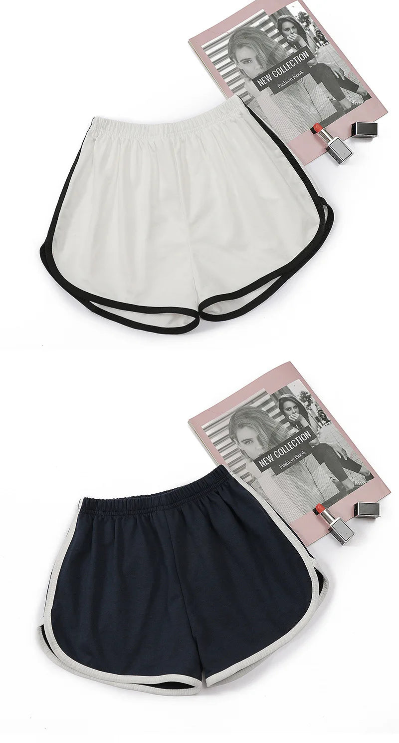 Elastic Shorts for Women, Loose Fitting,