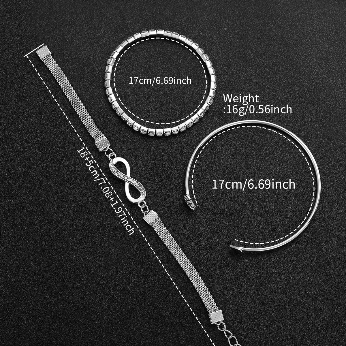 Rhinestone Women Watches Luxury Steel Band Ladies Quartz Watch Bracelets Set