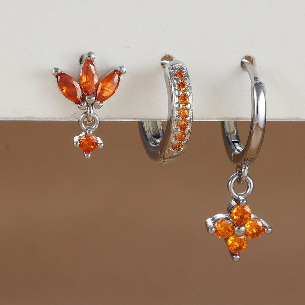 Flower Dangle Earring Piercing Jewelry