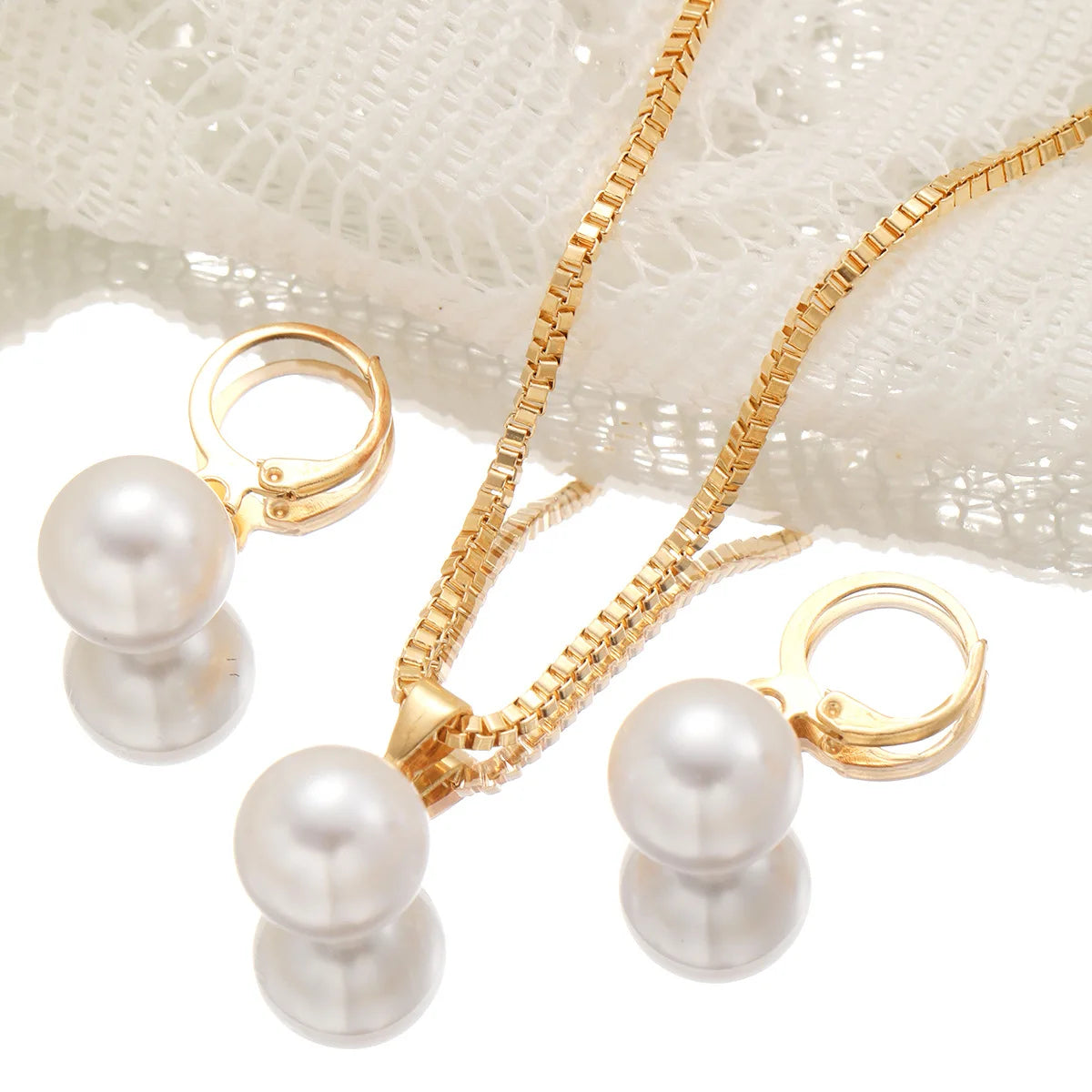 Jewelry Set For Women Dangle Earrings Pendant Necklace