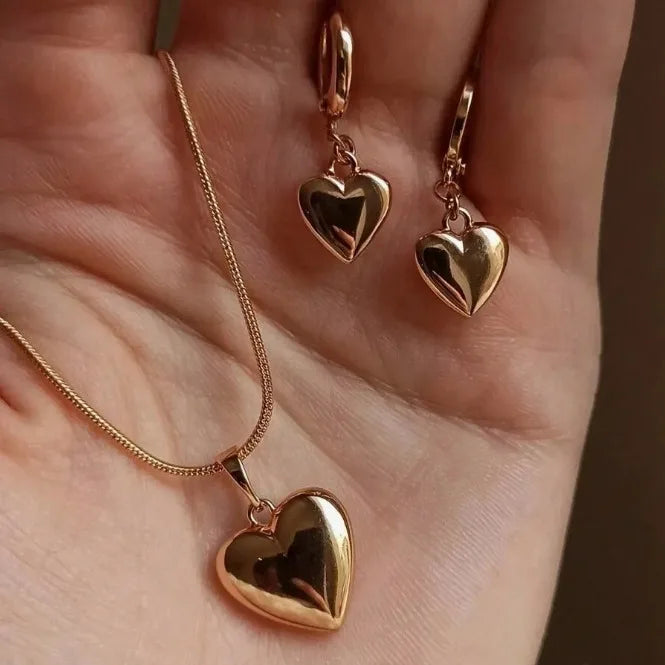 Jewelry Set For Women Dangle Earrings Pendant Necklace