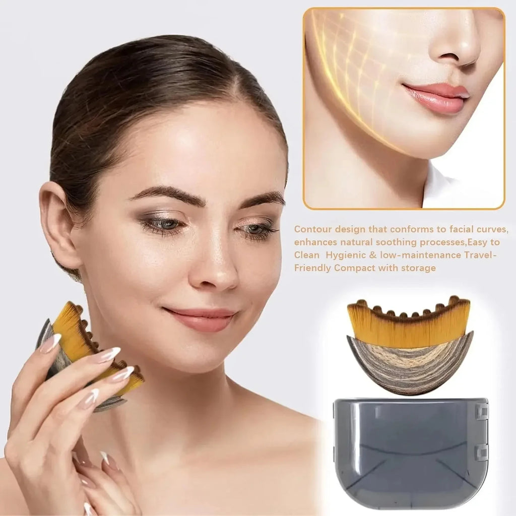 Ergonomic Mermaid-Line Face Sculpting Brush,