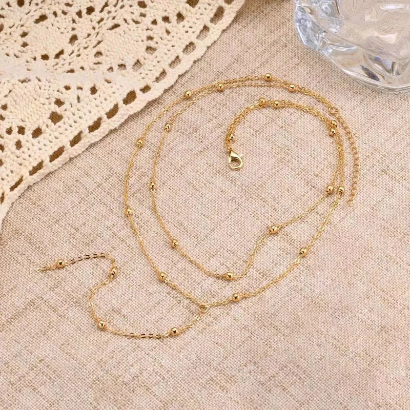 Gold Plated Lariat Necklace for Women,