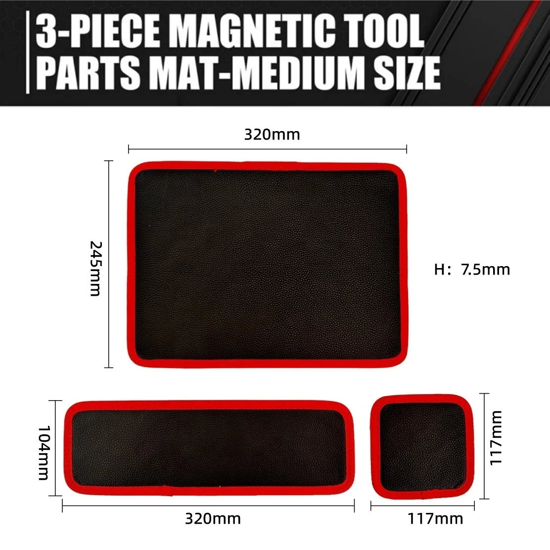 Magnetic Tool Pad Flexible Storage Mat Workshop Auto Repair Tool Holder Nut Screw Driver Wrench Quick Organize Suction Board