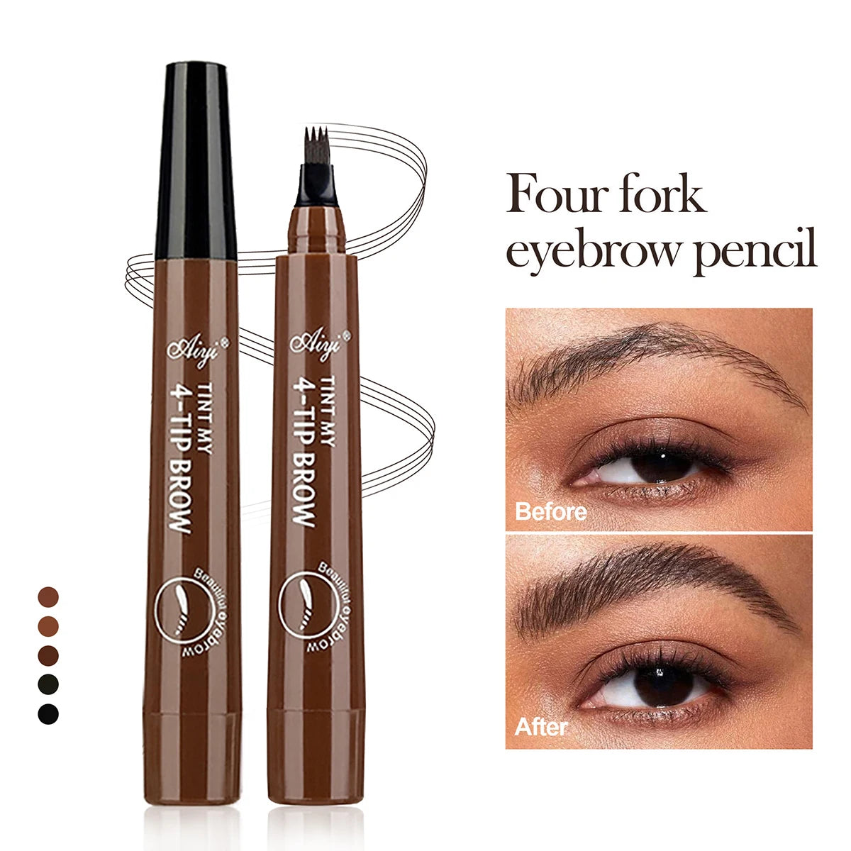 waterproof eyebrow pencil natural long-lasting eyebrow makeup five colors