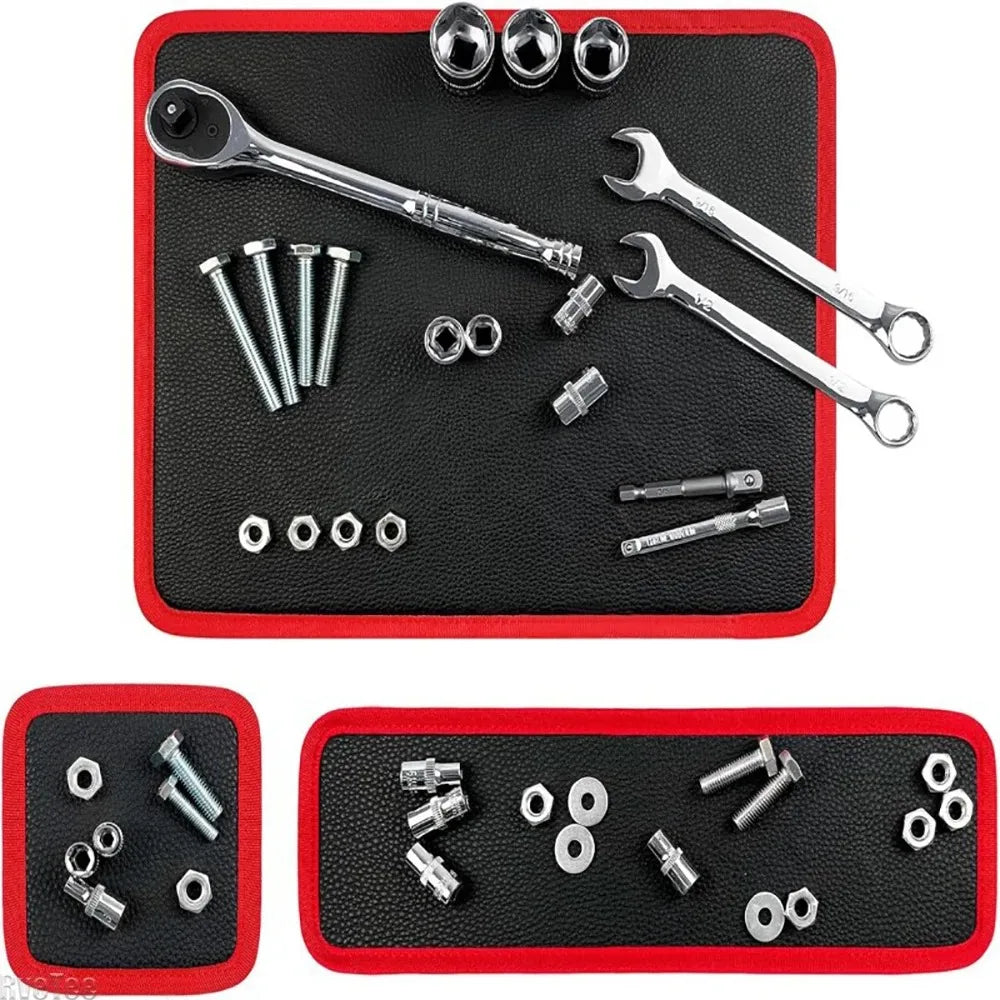 Magnetic Tool Pad Flexible Storage Mat Workshop Auto Repair Tool Holder Nut Screw Driver Wrench Quick Organize Suction Board