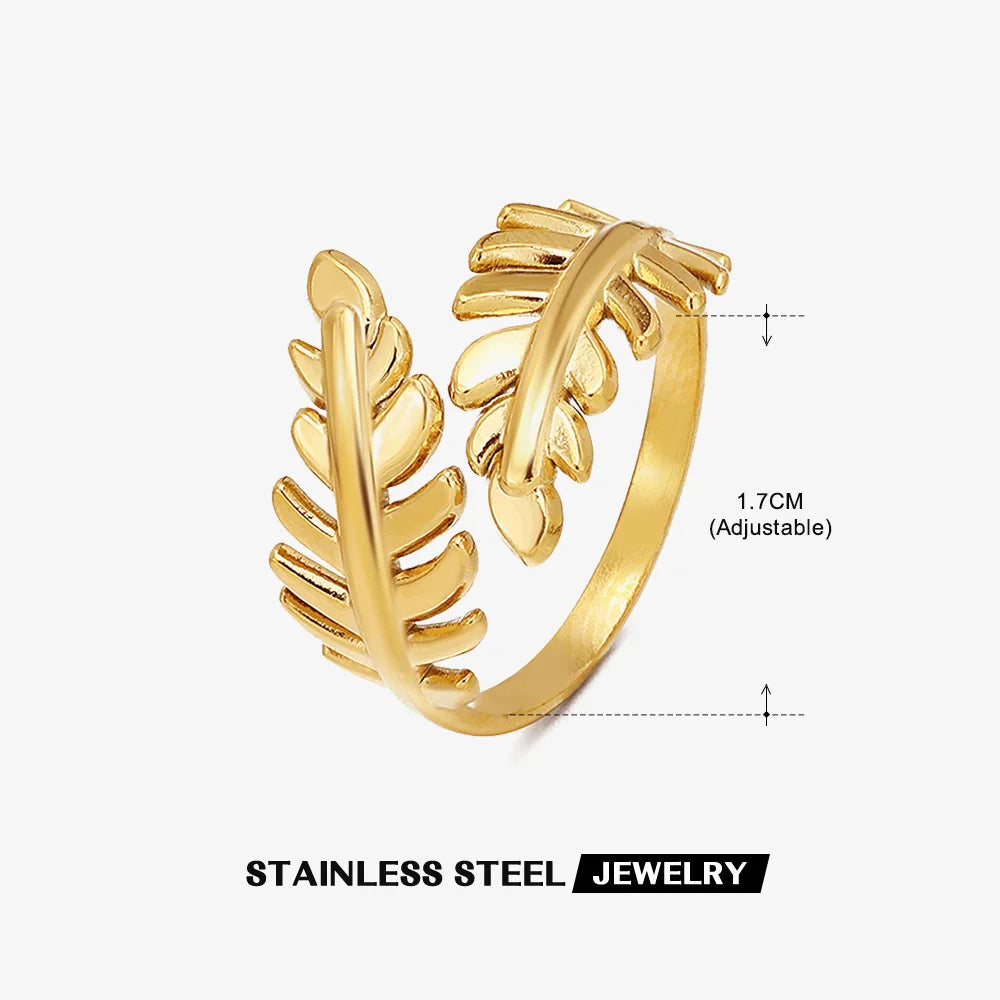 Stainless Steel Shell Rings for Women
