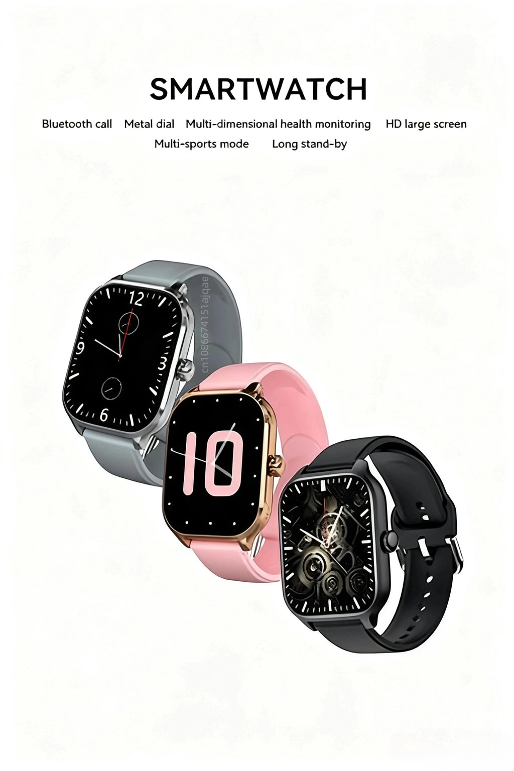 Intelligent Watch Bluetooth Call Remote Photography Sleep Monitoring Multiple Sports Modes Heart Rate Blood
