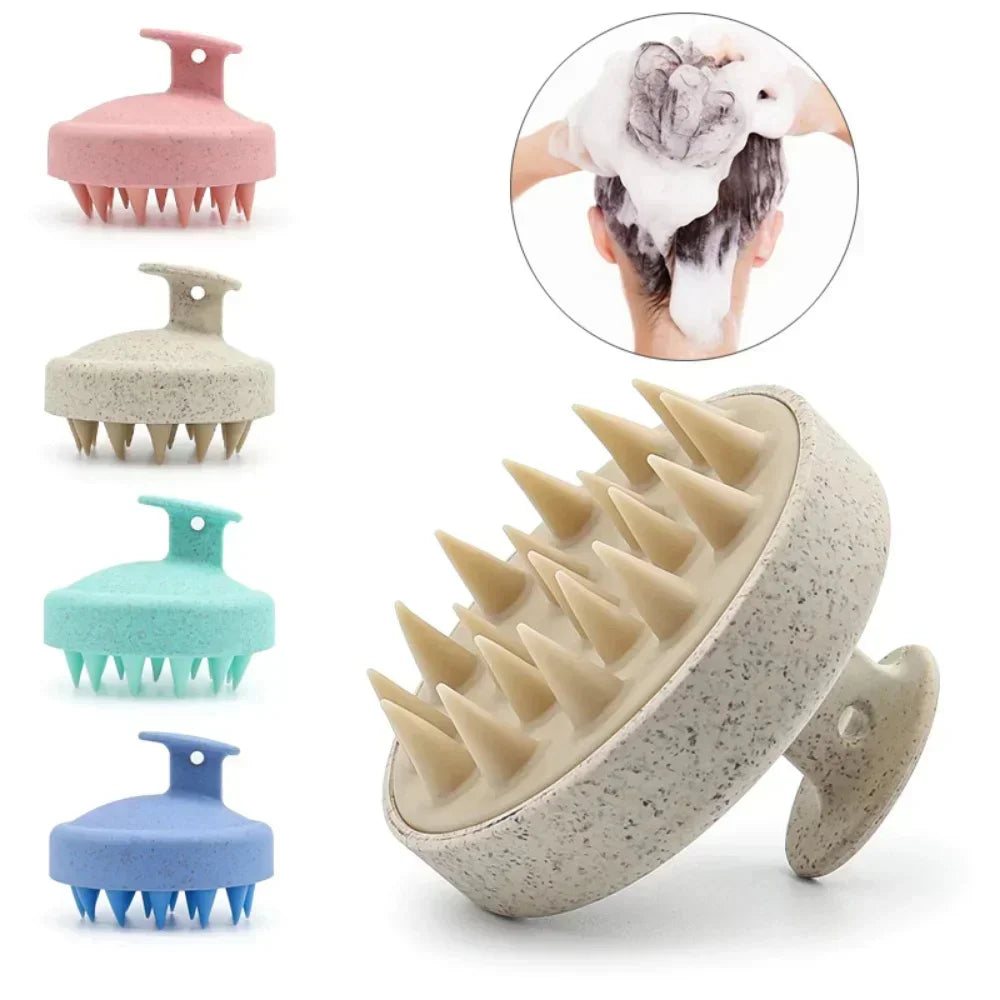 Silicone Shampoo Brush Body Massage Brush Bath Shower Brush