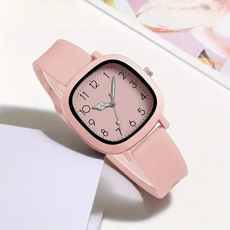 Women Quartz Watch Casual Silicone Band Ladies Wristwatch