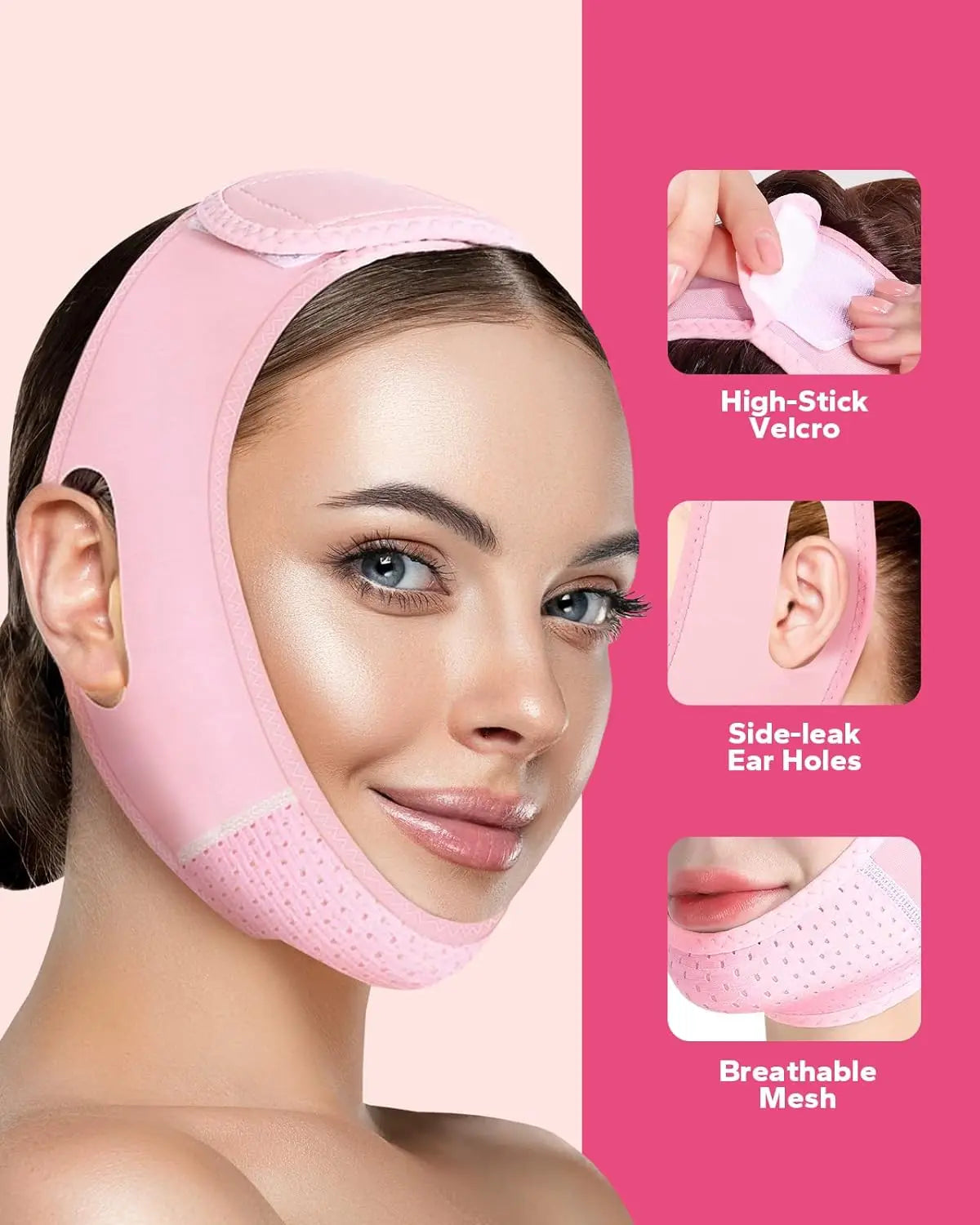 Chin Up Patch, Chin Strap, V Shaped Belt, V Shaped Face Mask for Sagging