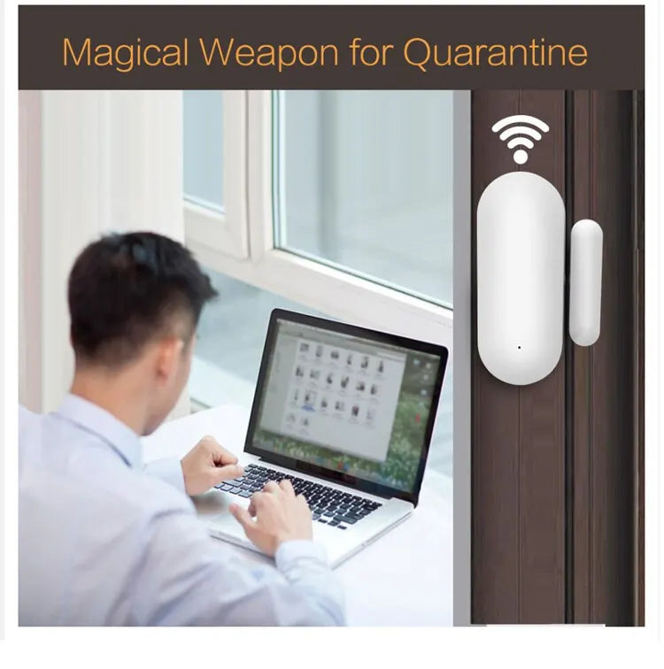 Smart WiFi Door Alarm  Compatible with Alexa Google Home