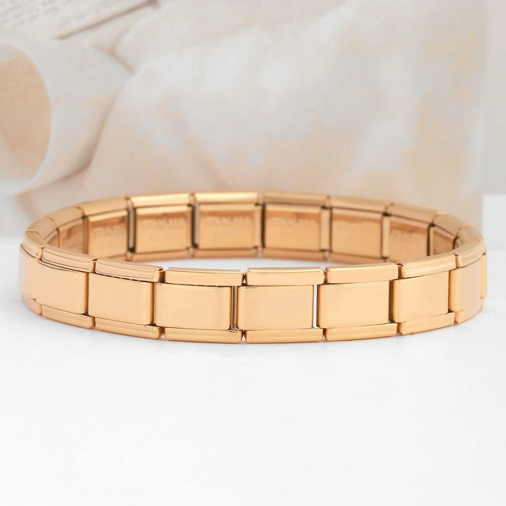 Trendy Square Italy Stainless Steel Bracelets For Women Men