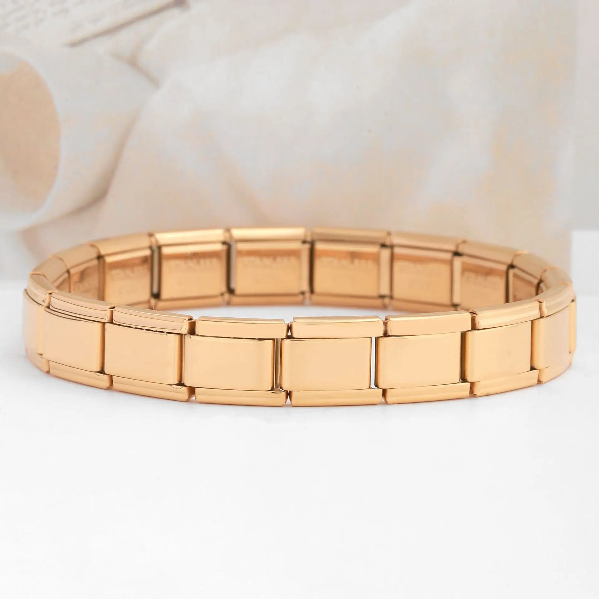 Trendy Square Italy Stainless Steel Bracelets For Women Men