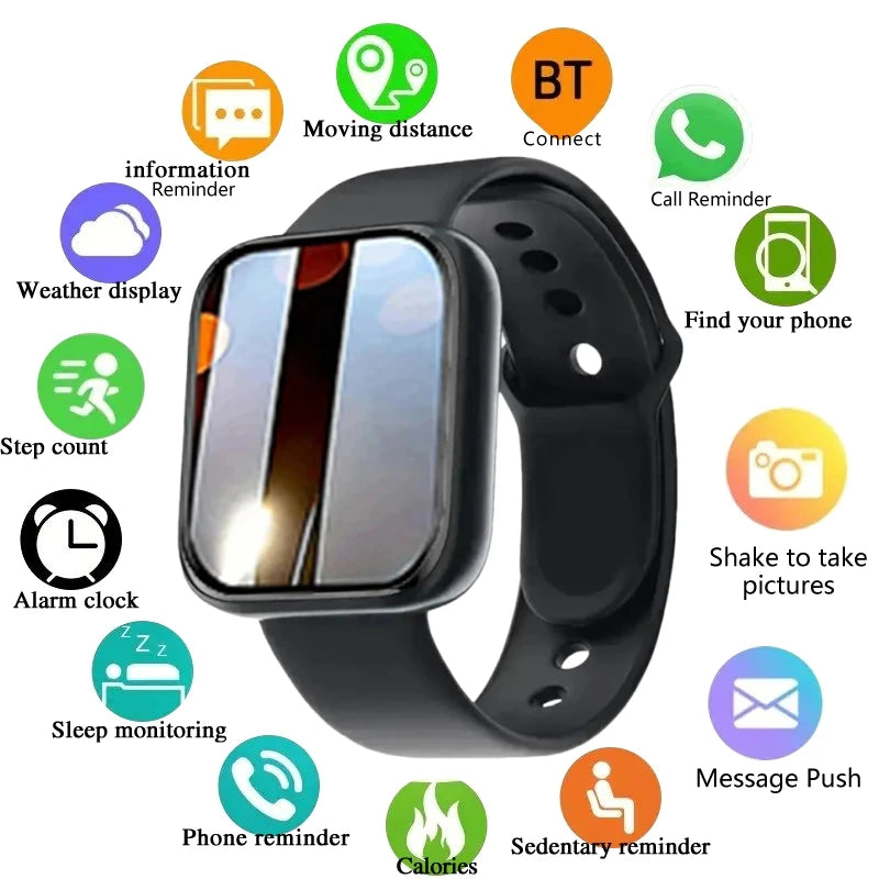 Smart Watches Women Men Bluetooth Connected Phone Music Fitness Sports Bracelet Sleep Monitor
