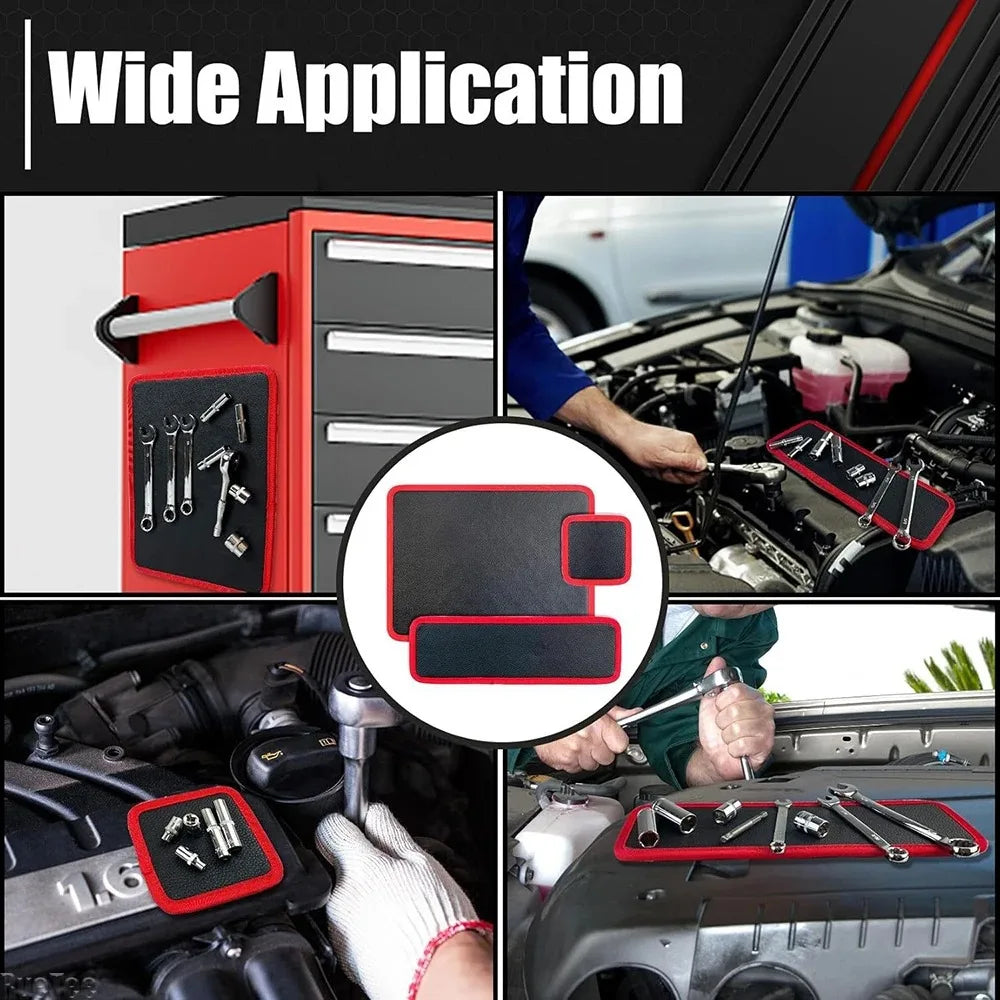 Magnetic Tool Pad Flexible Storage Mat Workshop Auto Repair Tool Holder Nut Screw Driver Wrench Quick Organize Suction Board