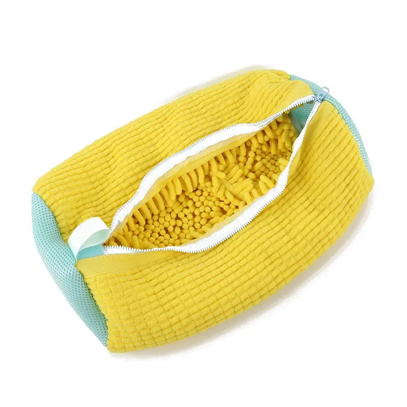 Washing Shoes Bag Cotton Laundry Fluffy Fibers Easily Remove Dirt Washing Bags Anti-Deformation Shoes Clothes Organizer