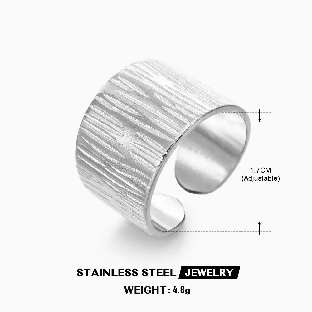 Stainless Steel Shell Rings for Women