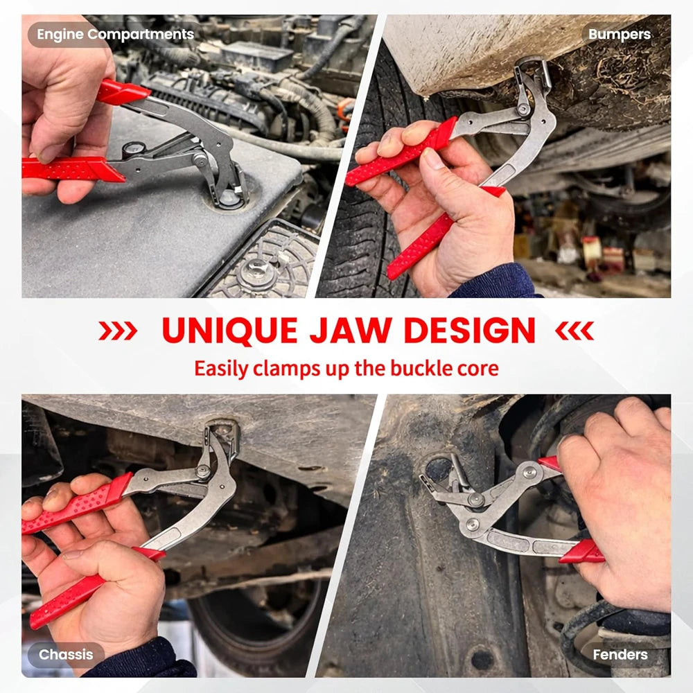 Car Clip Pliers Panel Clip Removal Tool Professional Auto Clip Removal Pliers for Automotive Plastic Fasteners Push Door Trim
