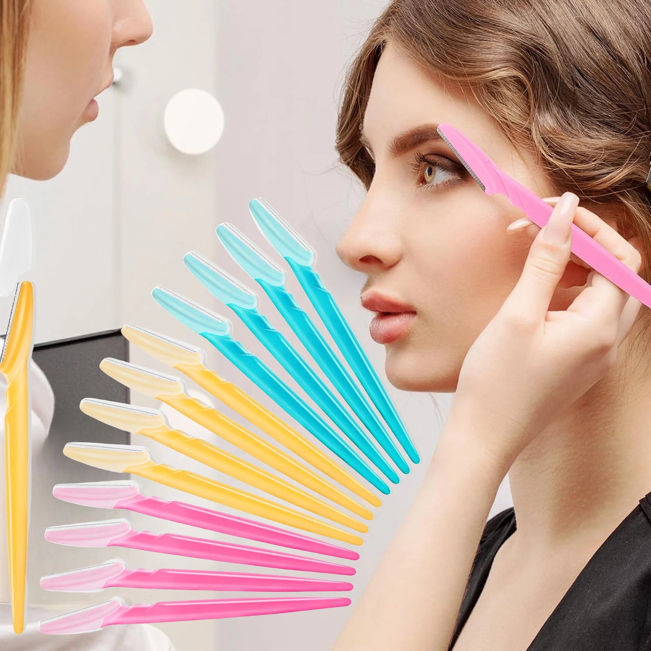 Eyebrow Hair Trimmer and Shaver with Protective Cover,