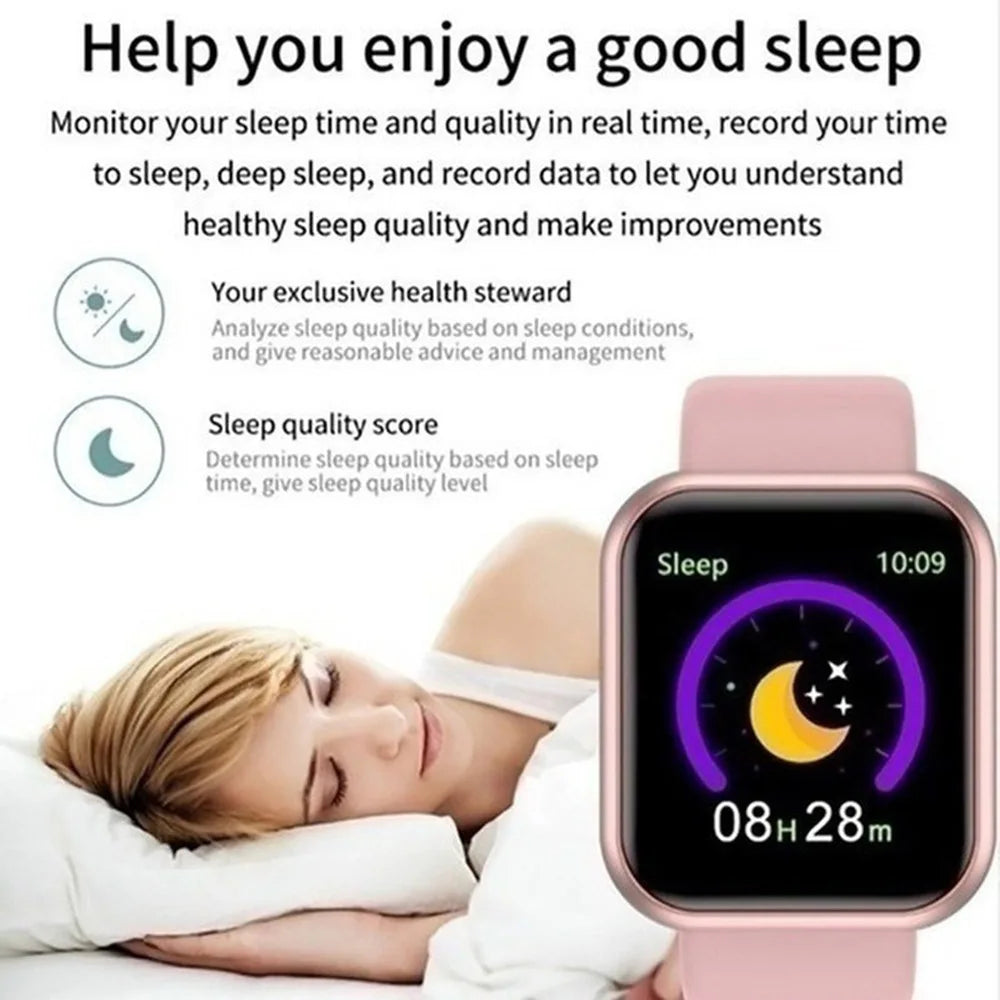 Smart Watches Women Men Bluetooth Connected Phone Music Fitness Sports Bracelet Sleep Monitor