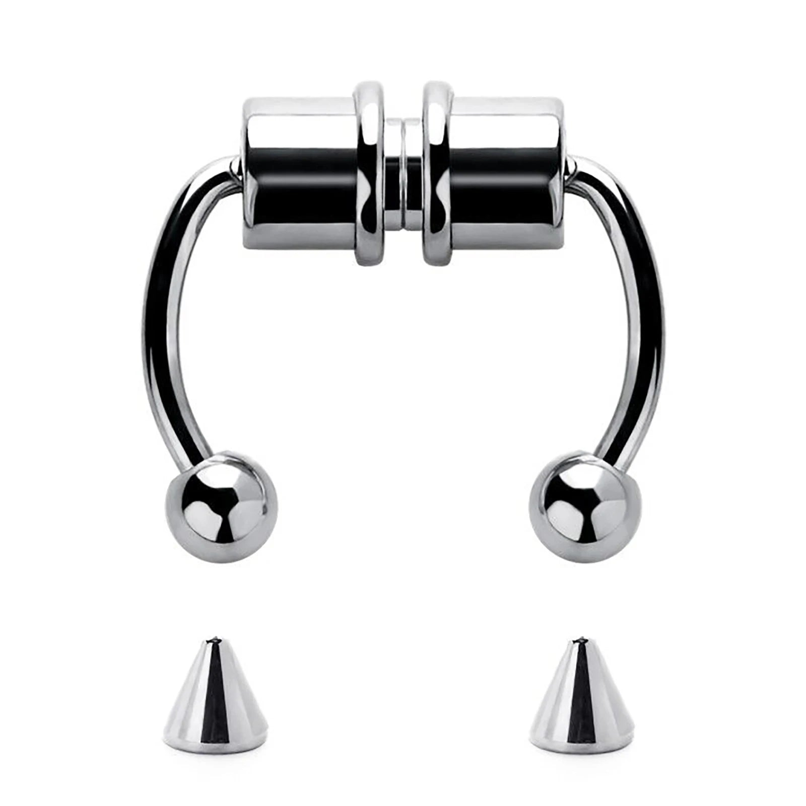 Stainless Steel Magnetic Nose Ring -