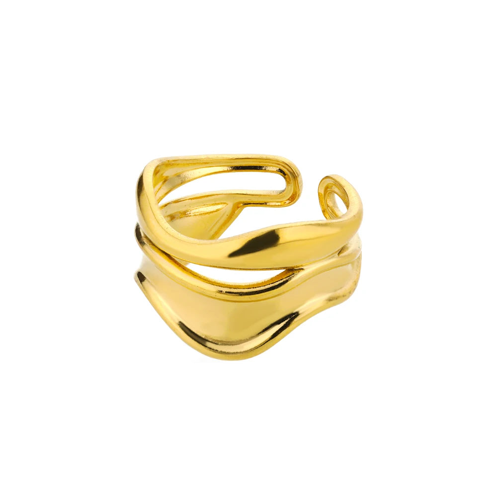 Stainless Steel Shell Rings for Women