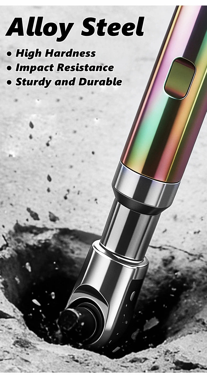 Offset Impact Ratchet Extended Wrench 1/2 Inch Electric Extension Rod Motorcycle Repair Tool Accessories for Small Spaces