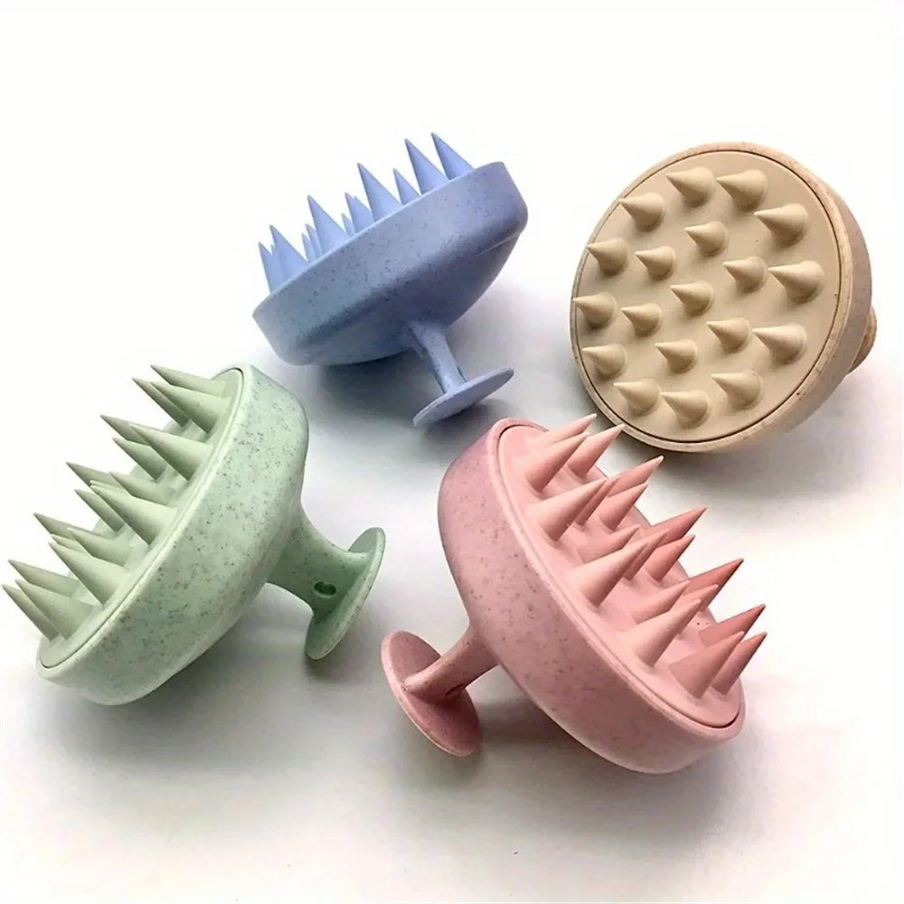 Silicone Shampoo Brush Body Massage Brush Bath Shower Brush
