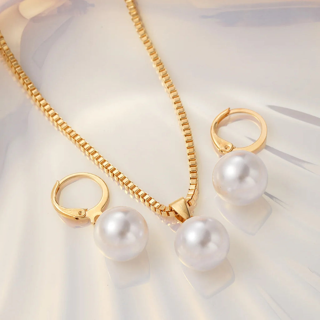 Jewelry Set For Women Dangle Earrings Pendant Necklace