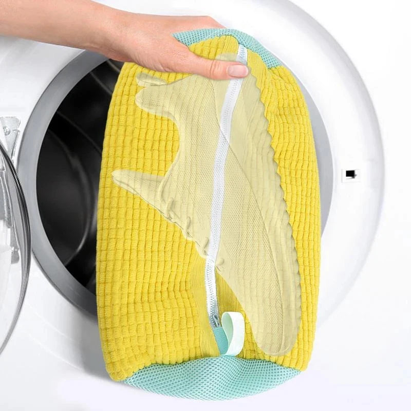Washing Shoes Bag Cotton Laundry Fluffy Fibers Easily Remove Dirt Washing Bags Anti-Deformation Shoes Clothes Organizer