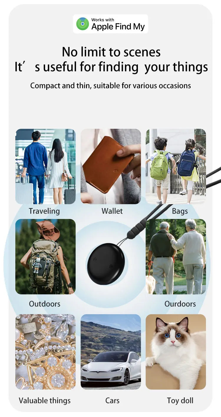 Anti-Lost Tag Portable Position Finder For Wallet Pet Kids