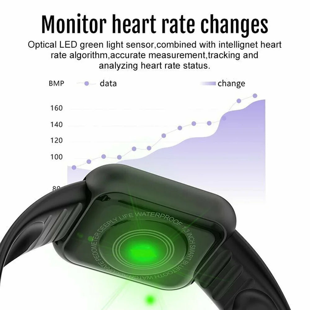 Smart Watches Women Men Bluetooth Connected Phone Music Fitness Sports Bracelet Sleep Monitor