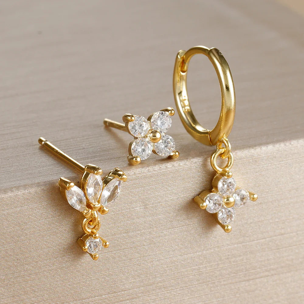 Flower Dangle Earring Piercing Jewelry
