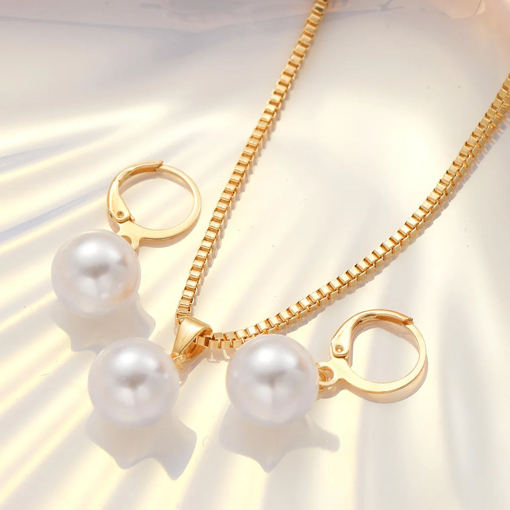 Jewelry Set For Women Dangle Earrings Pendant Necklace