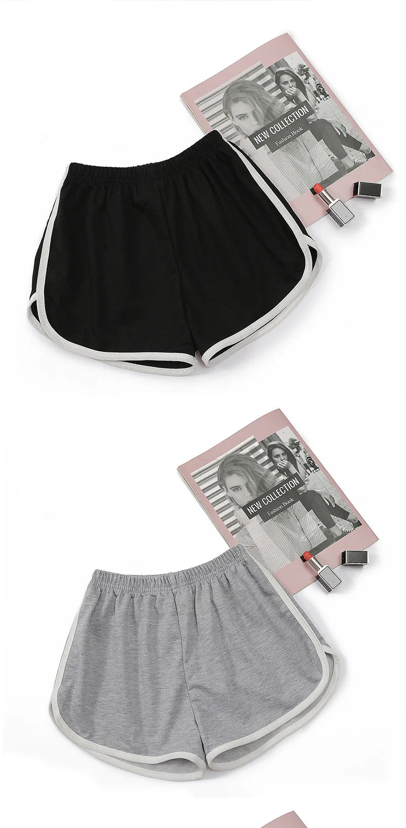 Elastic Shorts for Women, Loose Fitting,