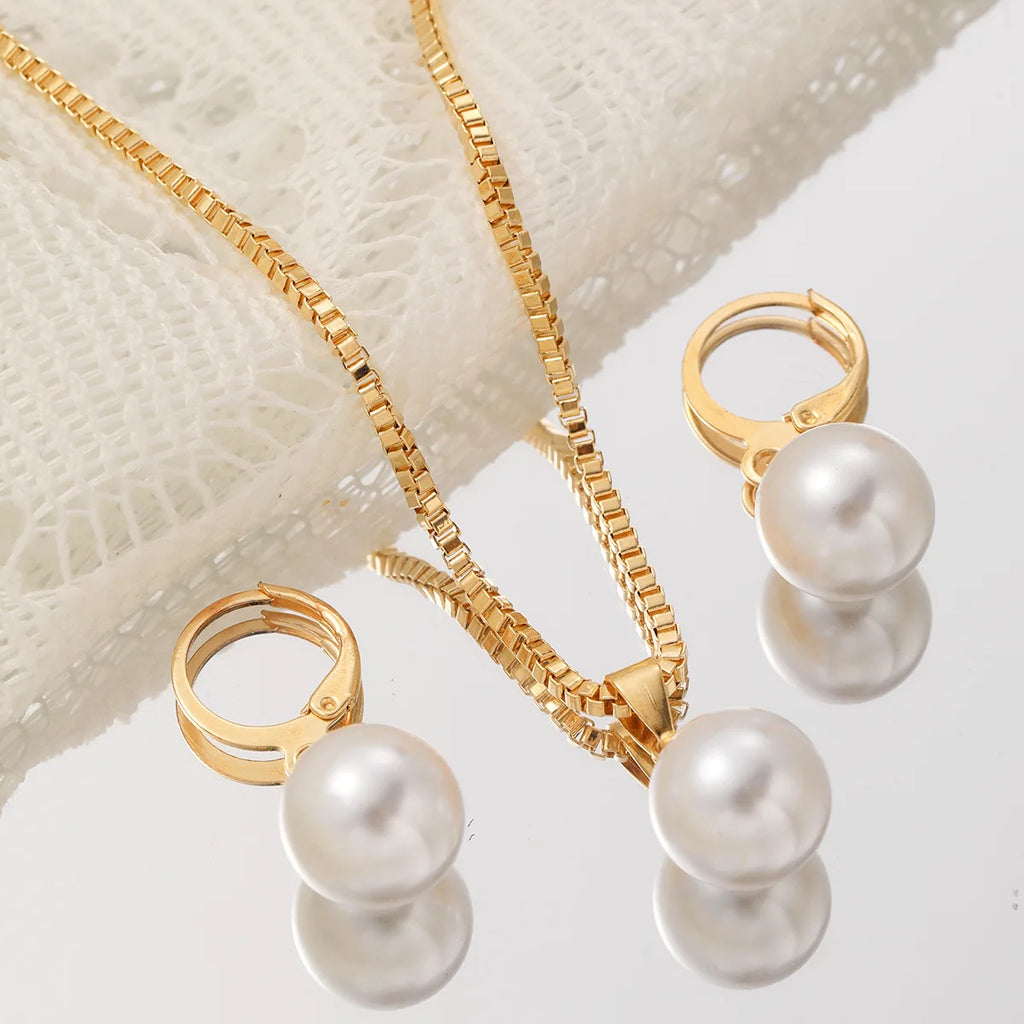 Jewelry Set For Women Dangle Earrings Pendant Necklace