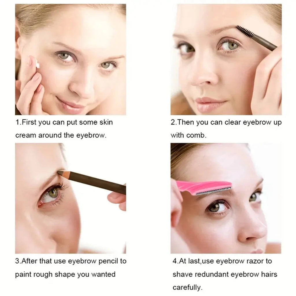 Eyebrow Hair Trimmer and Shaver with Protective Cover,