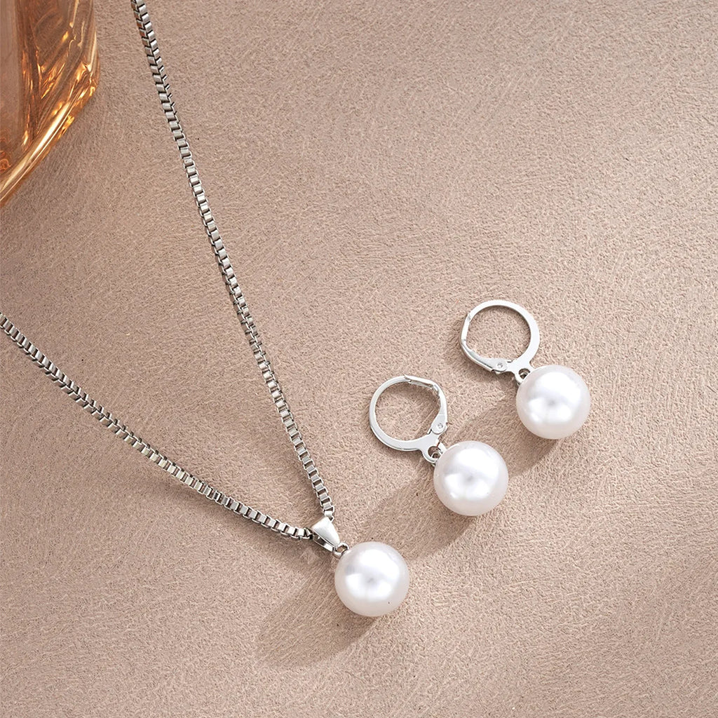 Jewelry Set For Women Dangle Earrings Pendant Necklace