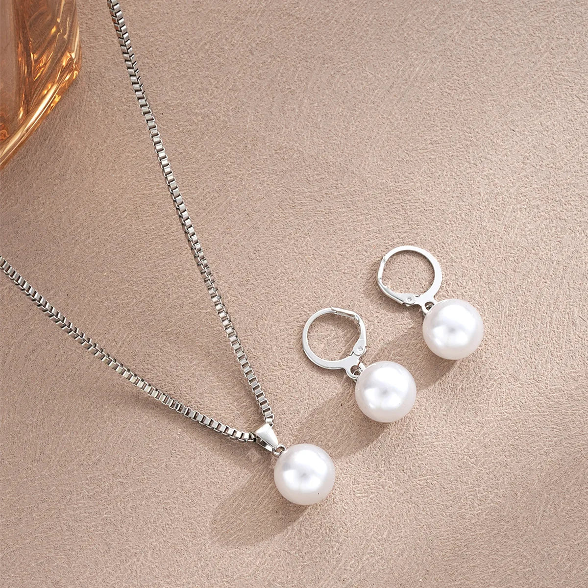 Jewelry Set For Women Dangle Earrings Pendant Necklace