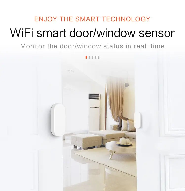 Smart WiFi Door Alarm  Compatible with Alexa Google Home