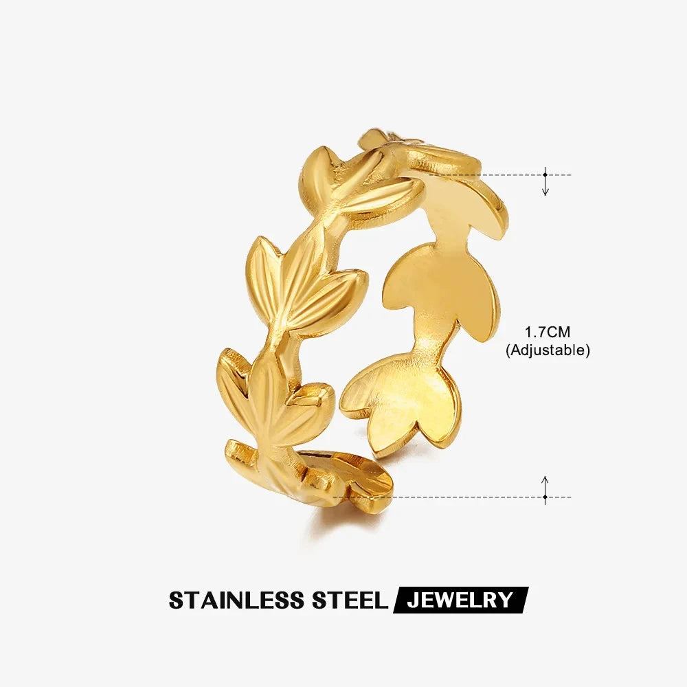 Stainless Steel Shell Rings for Women