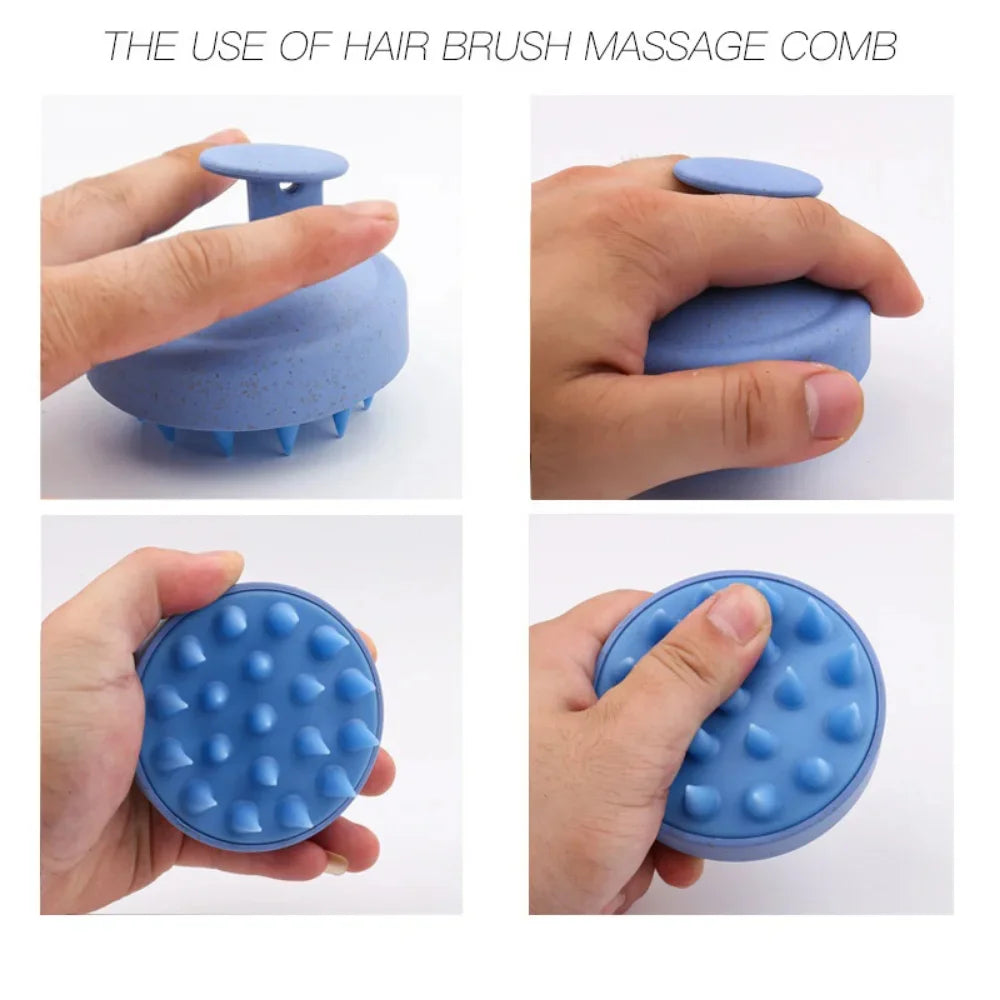 Silicone Shampoo Brush Body Massage Brush Bath Shower Brush