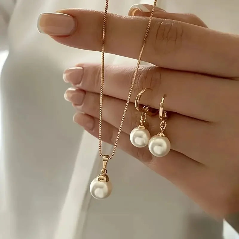 Jewelry Set For Women Dangle Earrings Pendant Necklace