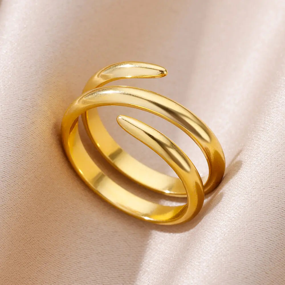 Stainless Steel Shell Rings for Women