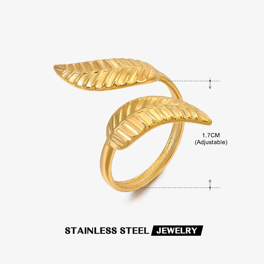 Stainless Steel Shell Rings for Women