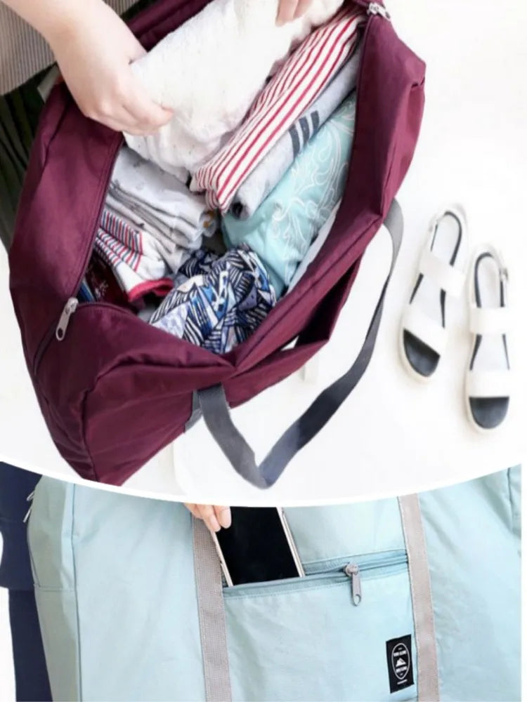 Foldable Travel Duffel Bag for Airlines Carry on Bag for Women and Girls