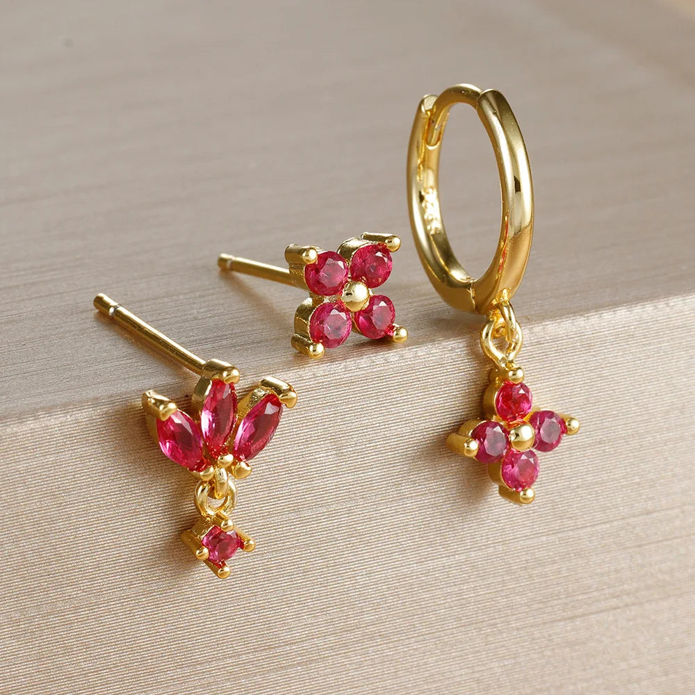 Flower Dangle Earring Piercing Jewelry